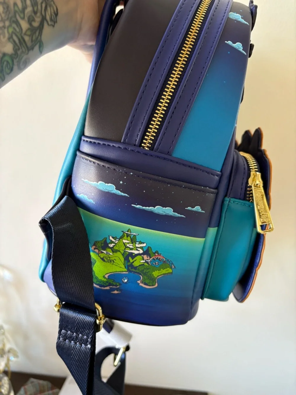 Loungefly Peter Pan Ride Mini Backpack Never Used WDW